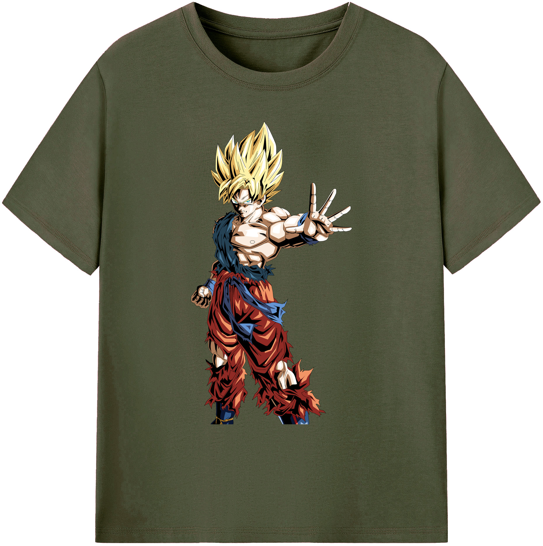 （画像用） ドラゴンボール 孫悟空（そん ごくう）Son Goku カカロット DRAGON BALL Kakarotto 綿100％ メンズ半袖Tシャツ｜肌触りやわらか＆通気性